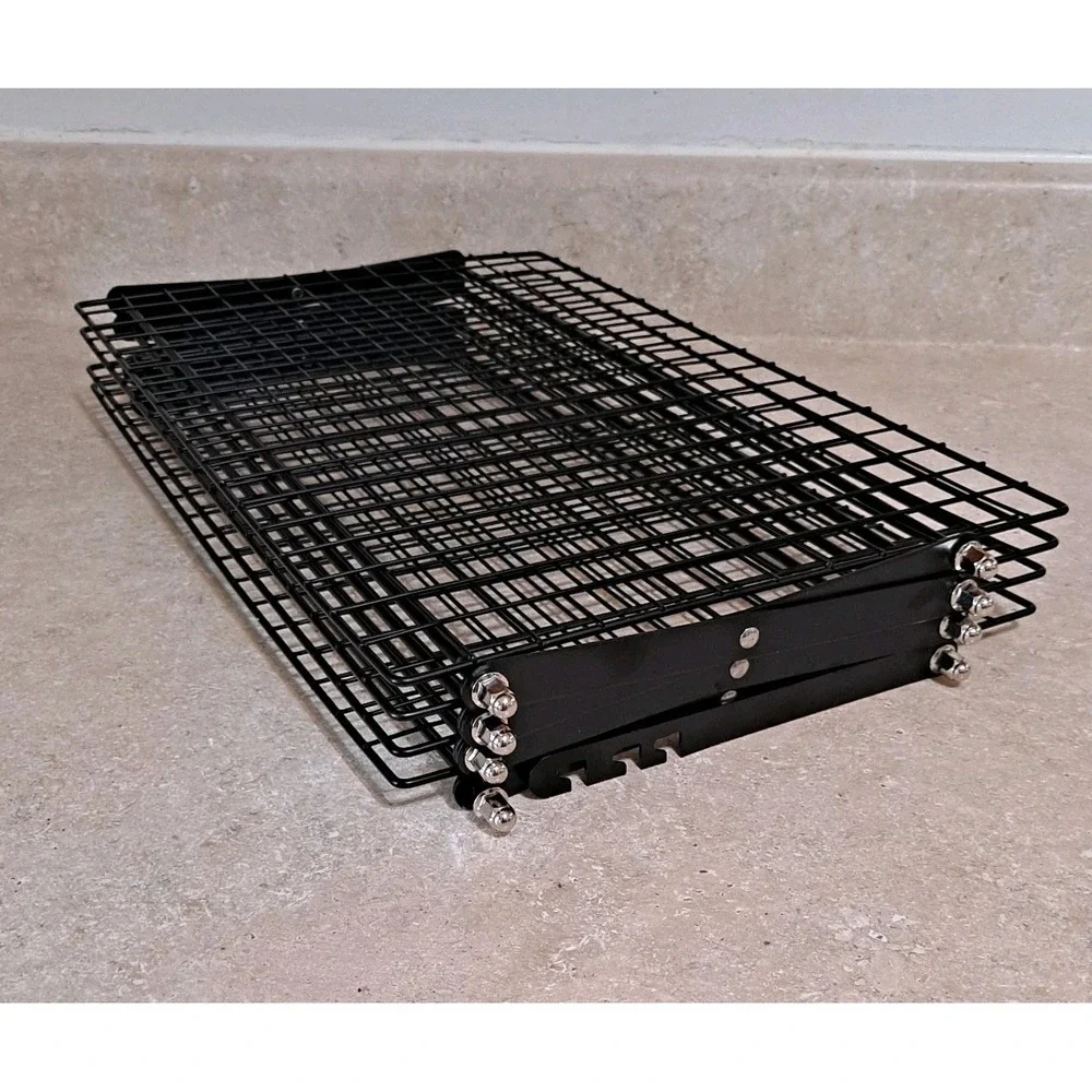 4-Tier Collapsible Cooling Rack Adjustable 3 Setting Design Stackable Cooling US